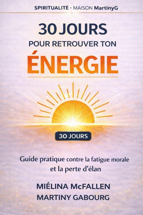 30 jours pour retrouver ton énergie.: Un programme doux et incarné pour sortir de l'épuisement, retrouver ton souffle et rallumer ton feu intérieur. - Miélina McFallen - Martiny Gabourg  | Livr'ToK