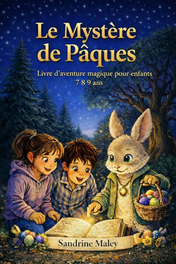 Livre enfant 7 8 9 ans Pâques : Le mystère de Pâques aventure mystère - Sandrine Maley | Livr'ToK
